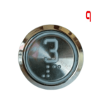 Druckknopf für den Aufzug im 3. Stock