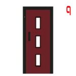 Impact-Aufzugsschachttür halbautomatisch 4005