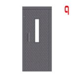 Gemusterte Aufzugschachttür, halbautomatisch 4007