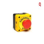 Pilz-Stoppknopf in Box