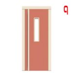 Impact-Aufzugsschachttür halbautomatisch 4004