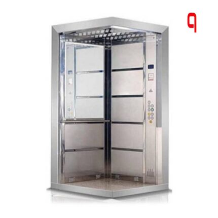 Edelstahlkabine mit Aufzug