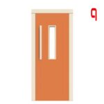 Impact-Aufzugsschachttür halbautomatisch 4003