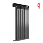 Merih B-01 3-Panel-Teleskop-Schachttüren in Standardfarbe RAL 7032