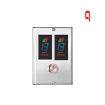 Aufputz-Bodenpaneel für Aufzüge von Asbuton – Duplex-Einzelknopf